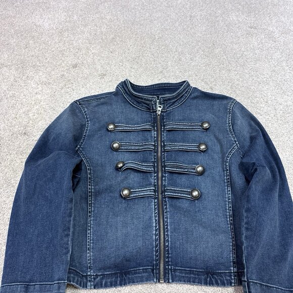 Torrid Jacket Women’s Blue Denim Long Sleeve Full Zip Size 0 - Picture 6 of 11